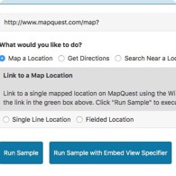 Link to MapQuest Tool