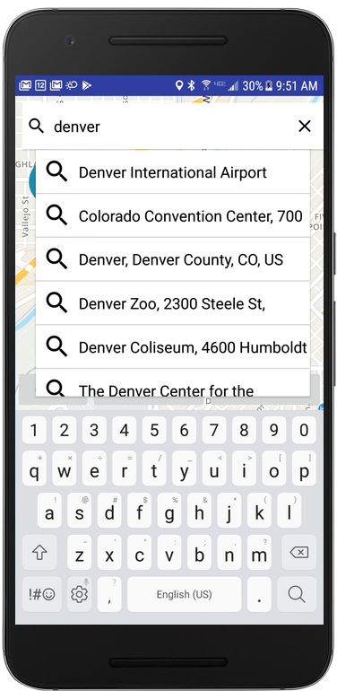 Android NavSDK Screenshots