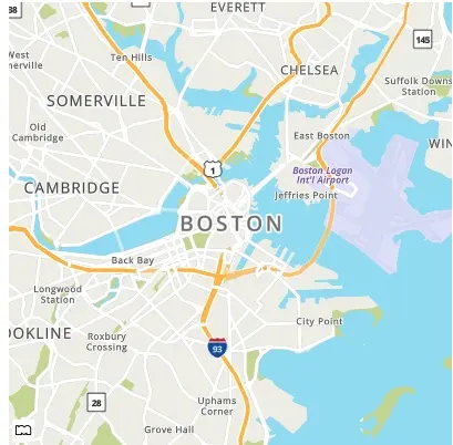boston center map size 400x400