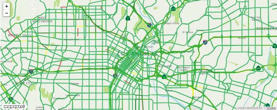 traffic layer map example